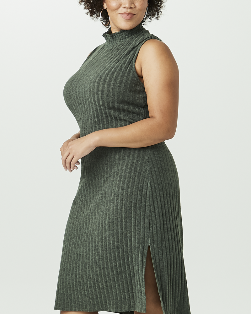 Plus Size Sweater Dress | Olive Green